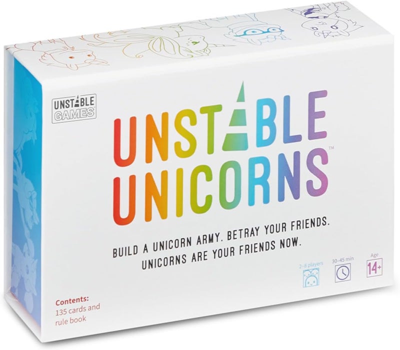 Unstable Games Unstable Unicorns Card Game - Strategy Party Game for 2-8 Players, Ages 8 and Up - Funny Family Game Night Card Game from the Creators of Here to Slay - Image 1